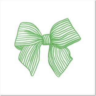 Coquette Kelly Green Bow Posters and Art